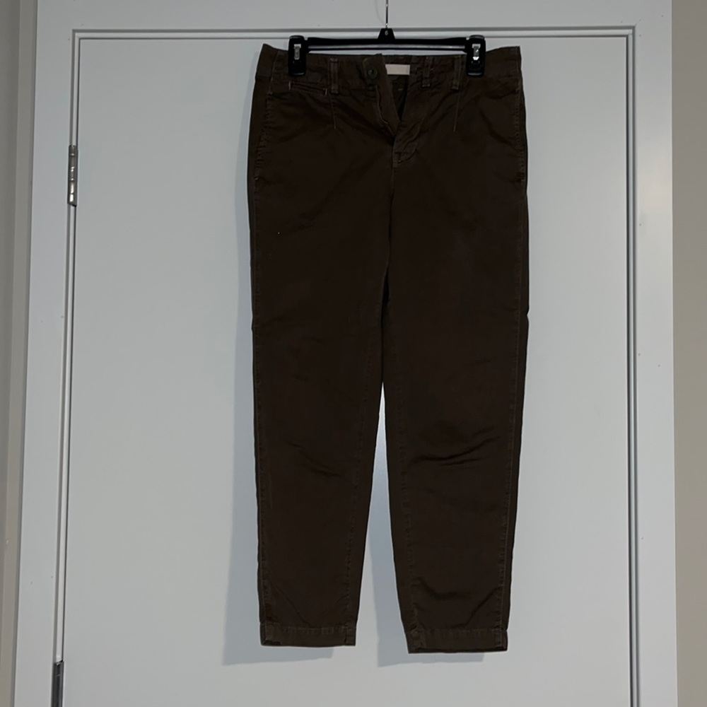 Vince Olive Cropped Chino